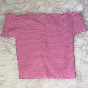 SOLD - Pink Smocked Top